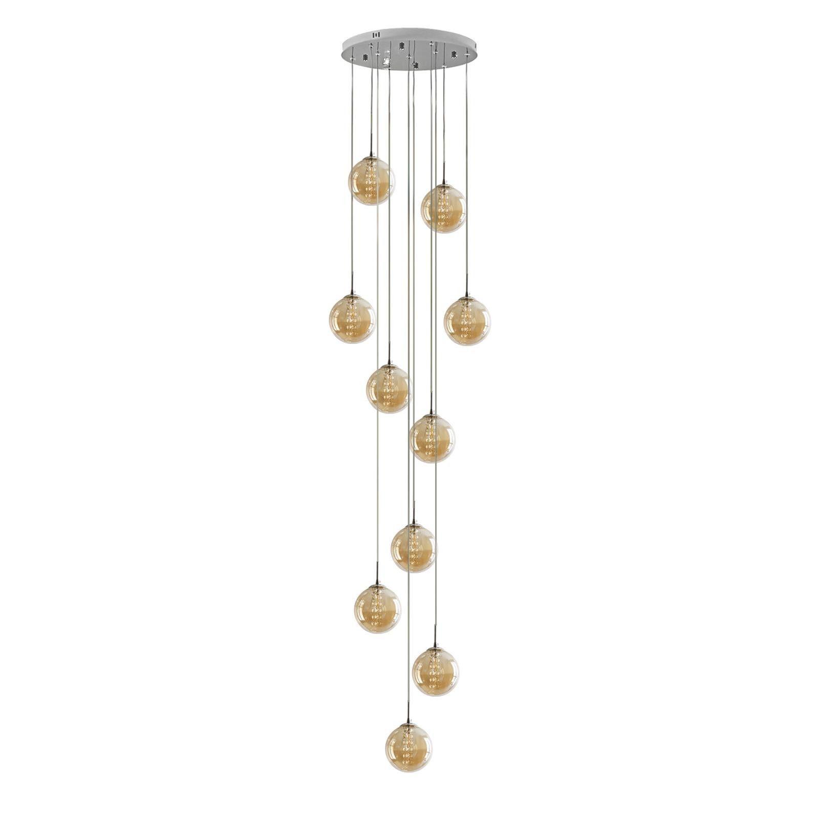 LED-HÄNGELEUCHTE Liorfalk 41/200/41 cm - Grau, Glas (41/41/200cm) - ZMH