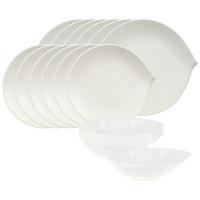 TAFELSERVICE Flow weiß 18-tlg. - Weiß, Keramik (2/2/2cm) - Villeroy & Boch