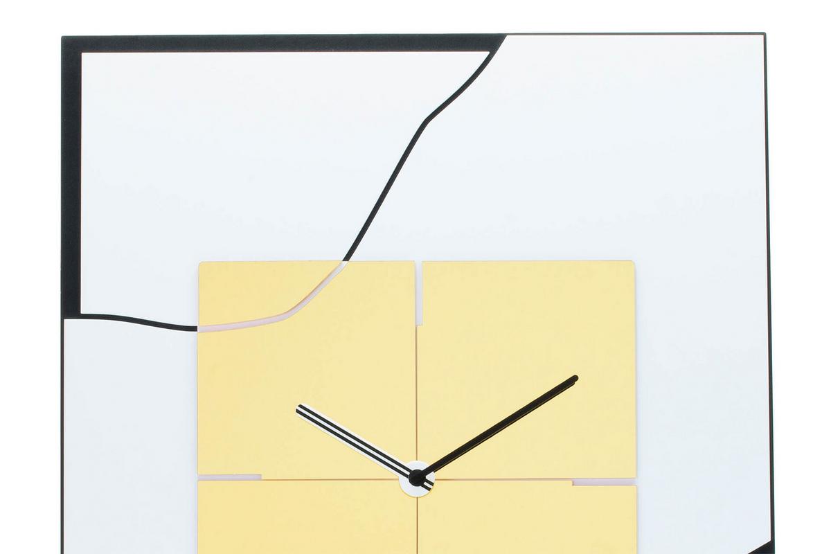 WANDUHR Design Weiß 40/51 cm - Weiß, Kunststoff (40/50.5/1cm) - ONZENO
