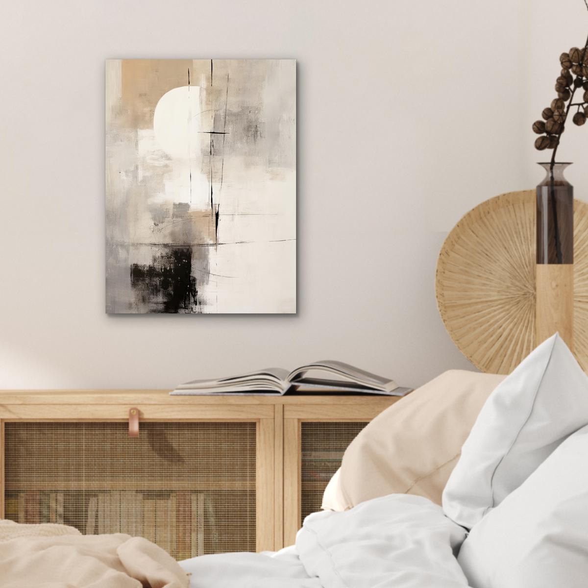 METALLBILD Abstrakt - Kunst - Grau 30x40 cm - Hellgrau, Metall (30/40cm) - MuchoWow
