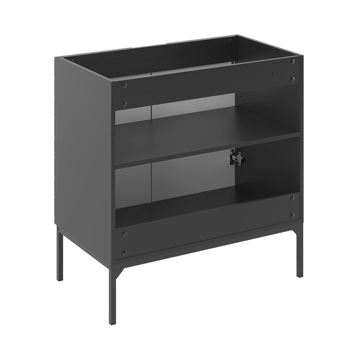 WASCHTISCH 80.6cm Daria Schwarz - Schwarz, Holzwerkstoff (80.6/84.2/46.5cm) - Petits-meubles