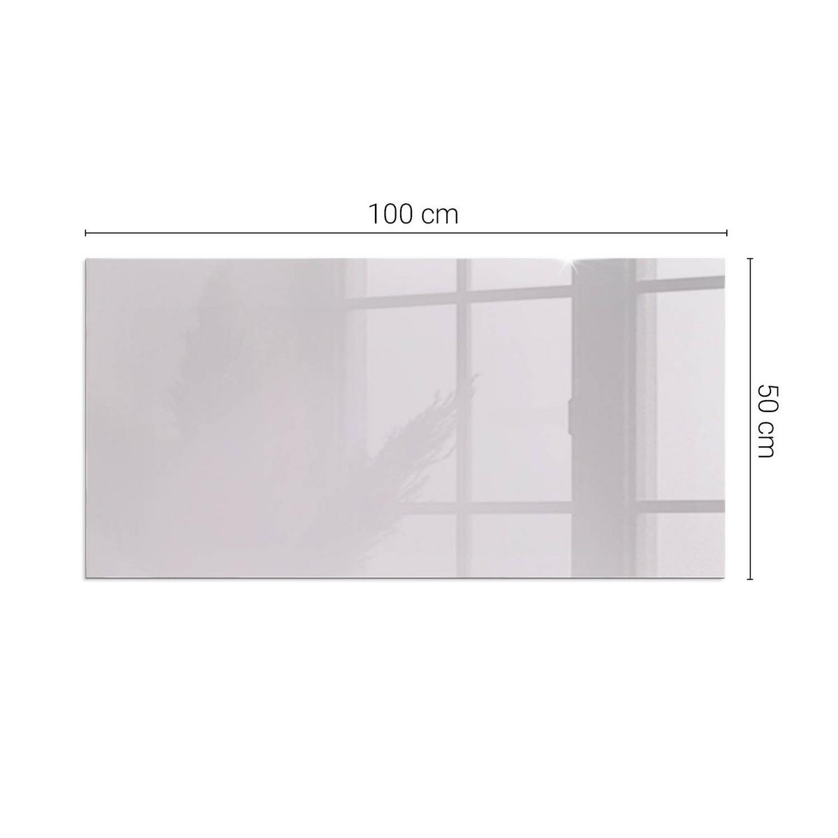 GLASPLATTE für Kamin 100x50 cm - Lila, Glas (100/50/0.4cm) - TULUP