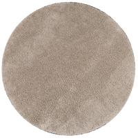 HOCHFLOR SHAGGY TEPPICH PALACE RUND - Taupe, Textil (133/133cm) - Snapstyle