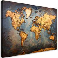 LEINWANDBILD Hobby und Bildung 30x20cm - Blau, Textil (30/20cm) - Feeby