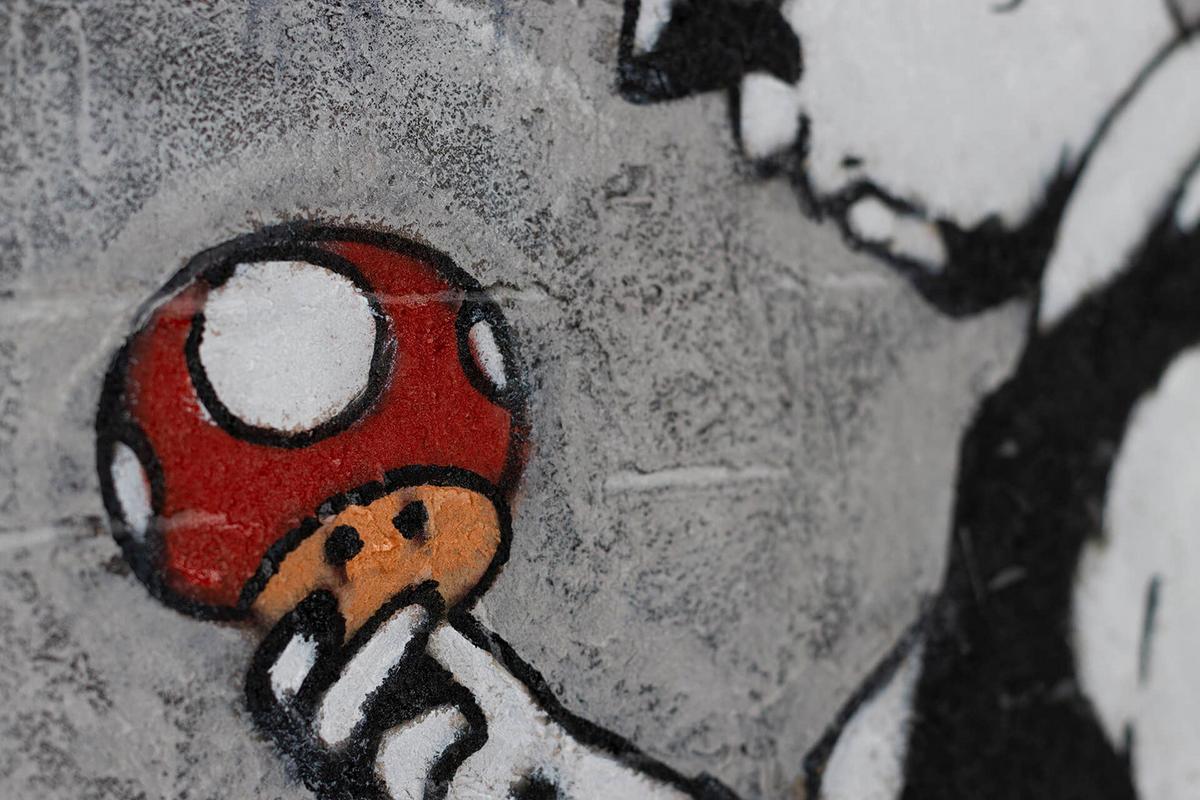 ACRYLBILD HANDGEMALT 120/60 cm - Rot/Schwarz, Holz/Textil (120/60cm) - KUNSTLOFT