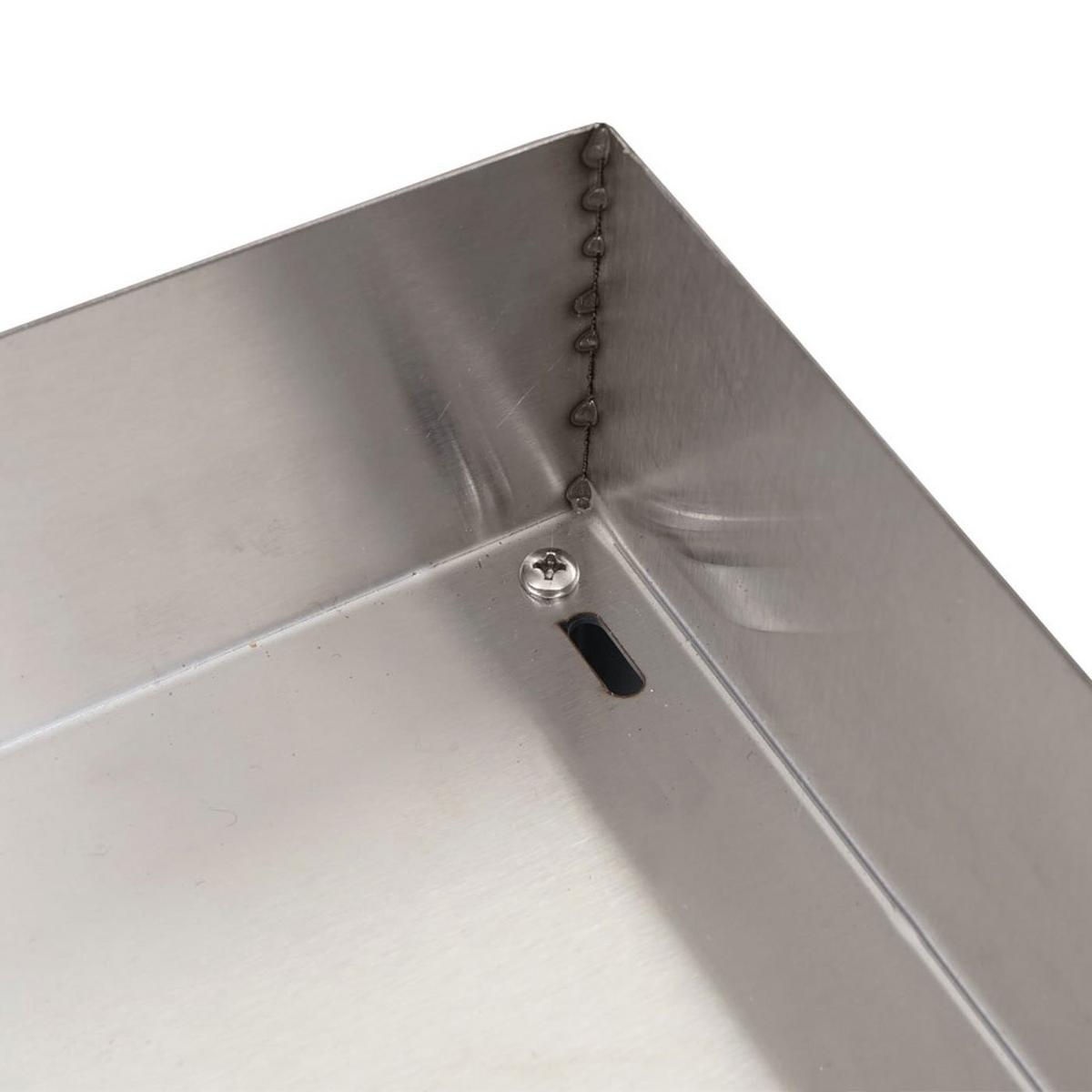 XL-MÄHROBOTERGARAGE PFLANZKASTEN Silber, Grau - Silberfarben/Grau, Metall (70/47/100cm) - MCW