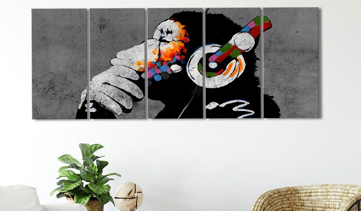 KUNSTDRUCK Schwarz-Weiß 100/40 cm - Multicolor/Schwarz, Textil (100/40cm) - KUNSTLOFT