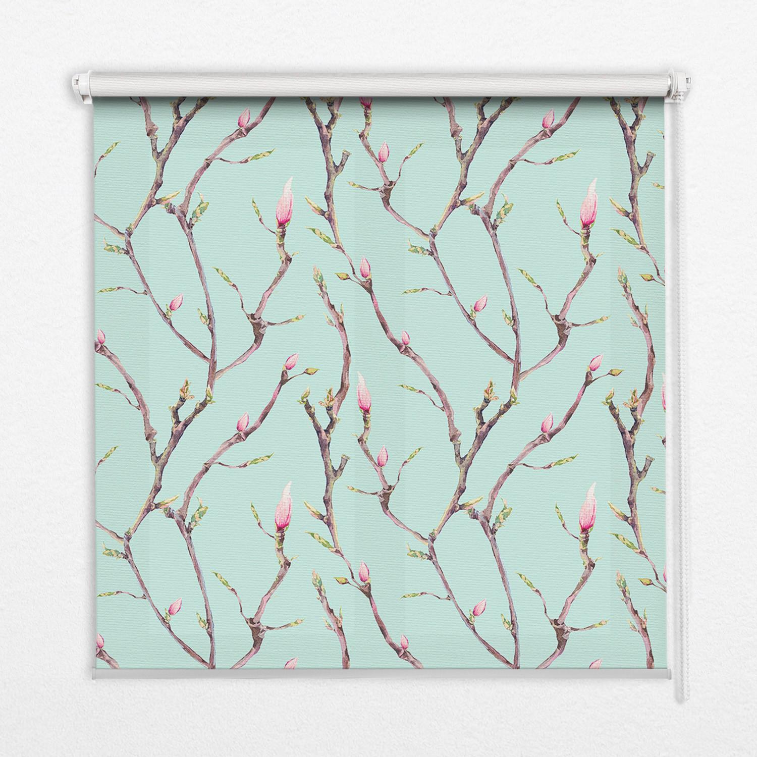 INNENROLLO - Fensterrollo - Rollo - 70x140 cm - Zweige - Braun, Kunststoff (70/140/0.5cm) - TULUP