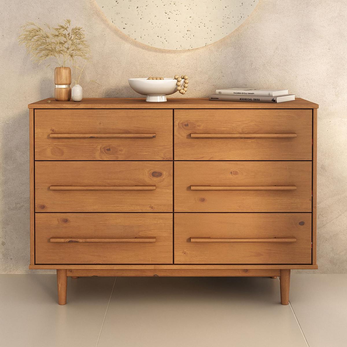 KOMMODE TECCA Eiche - Eichefarben, Holz (111/79/41cm) - IDIMEX