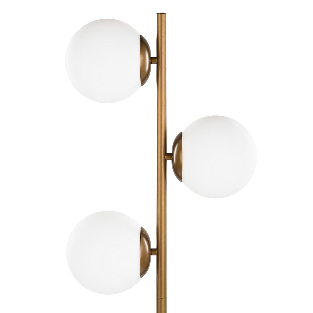 STEHLAMPE 153 cm Wadi - Goldfarben, Metall (35/35/153cm) - Beliani