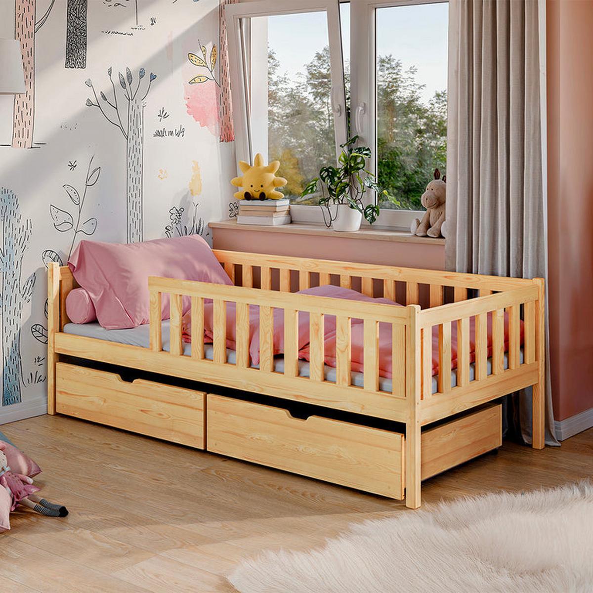 BETT 90/190 Antoine Holz - Braun, Holzwerkstoff (90/190cm) - Petits-meubles