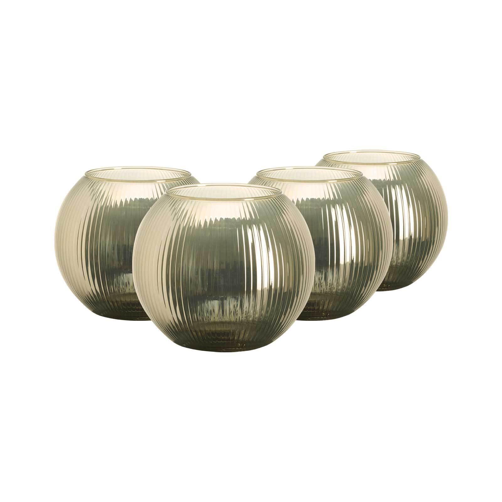 WINDLICHTER Elysia ø 19 cm 4er Set - Goldfarben, Glas (19/16/19cm) - Ritzenhoff Breker