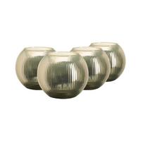 WINDLICHTER Elysia ø 19 cm 4er Set - Goldfarben, Glas (19/16/19cm) - Ritzenhoff Breker