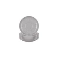 KOMBI-UNTERTASSEN Amina Silbergrau ø 12 cm 6er Set - Grau, Keramik (12cm) - Seltmann Weiden