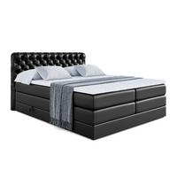 BOXSPRINGBETT BOXI8 KING - 140x200 - H3/H4 - Schwarz Hochglanz - Schwarz Hochglanz, Holzwerkstoff (140/200cm) - ALTDECOR