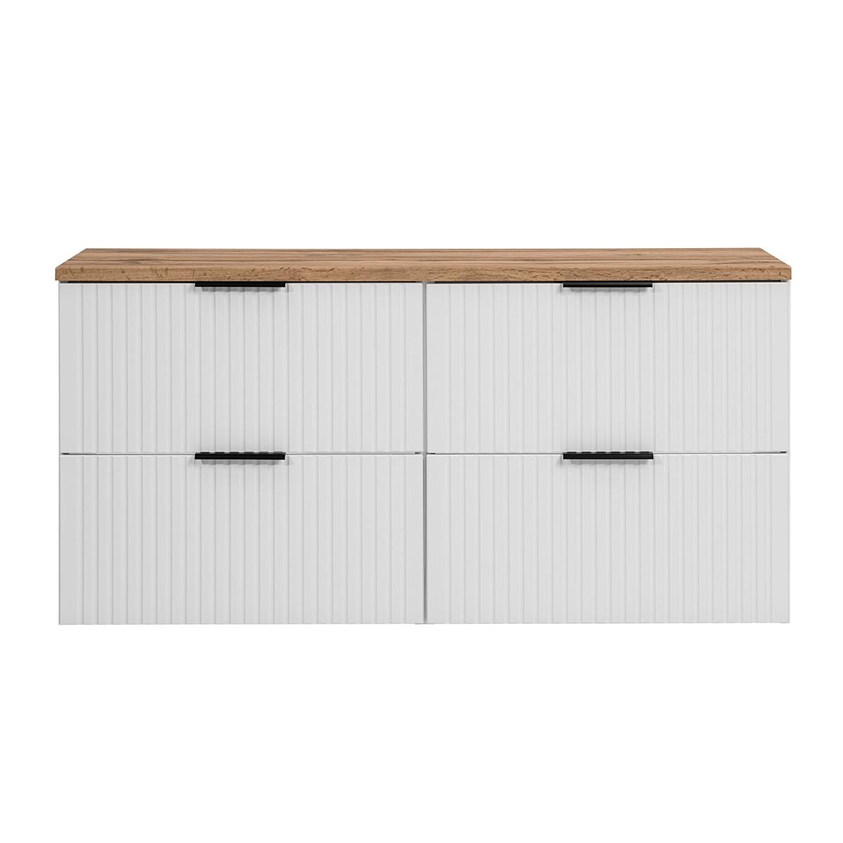 WASCHTISCHUNTERSCHRANK 120.8cm Adriel Weiß - Weiß, Holzwerkstoff (120.8/59/46cm) - Petits-meubles