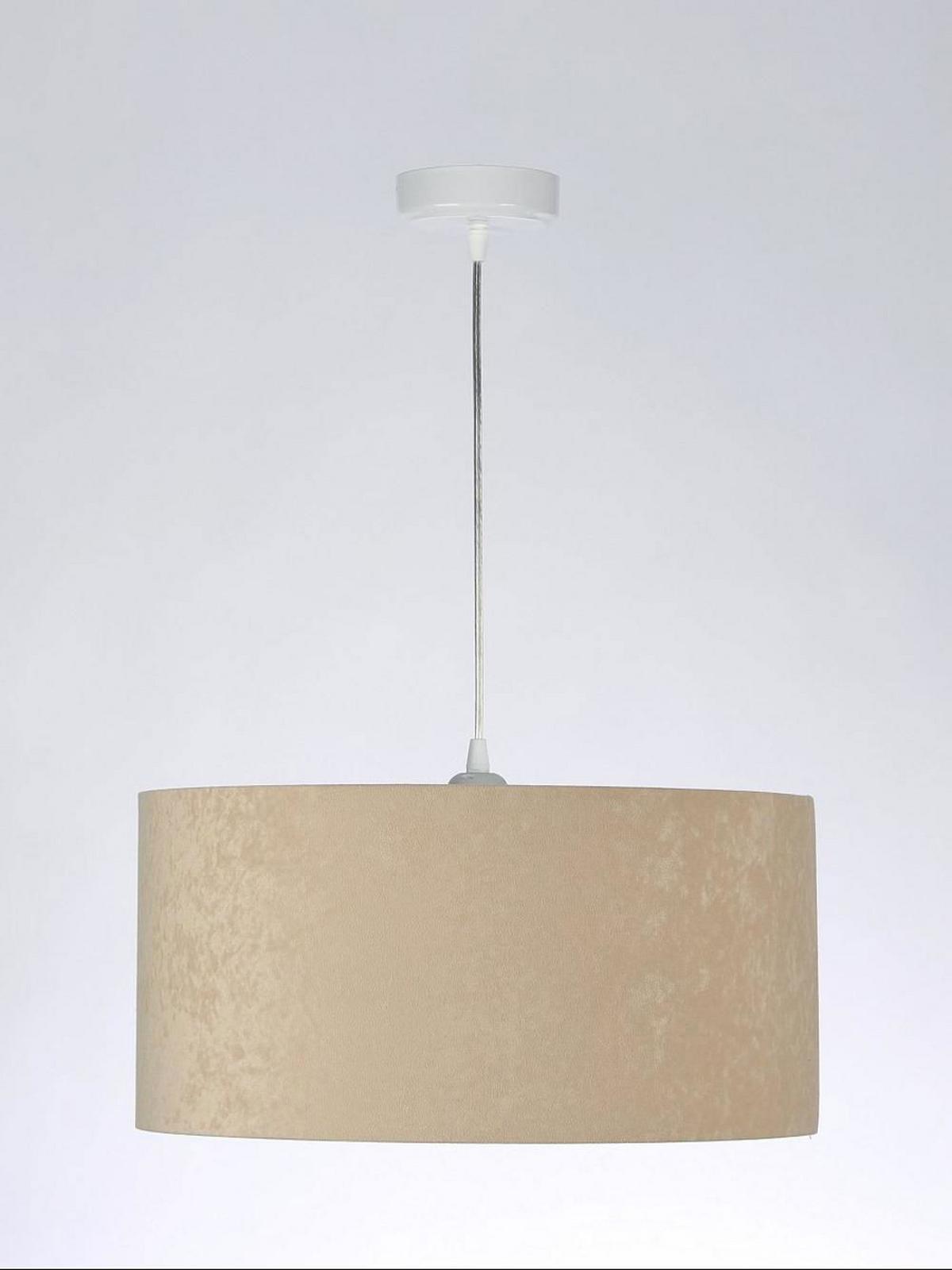 HÄNGELEUCHTE Weiß 40/20 cm - Beige/Weiß, Kunststoff (40/0.6/20cm) - ONZENO