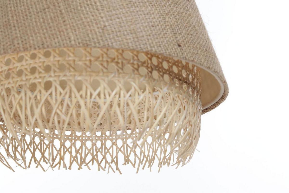 HÄNGELEUCHTE Beige 30/27 cm - Beige, Naturmaterialien (30/1.3/27cm) - ONZENO