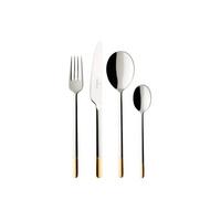 TAFELBESTECK Ella silber-gold 144-tlg. - Silberfarben/Goldfarben, Metall - Villeroy & Boch