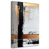 KUNSTDRUCK Gold 80/120 cm - Goldfarben, Textil (80/120cm) - KUNSTLOFT
