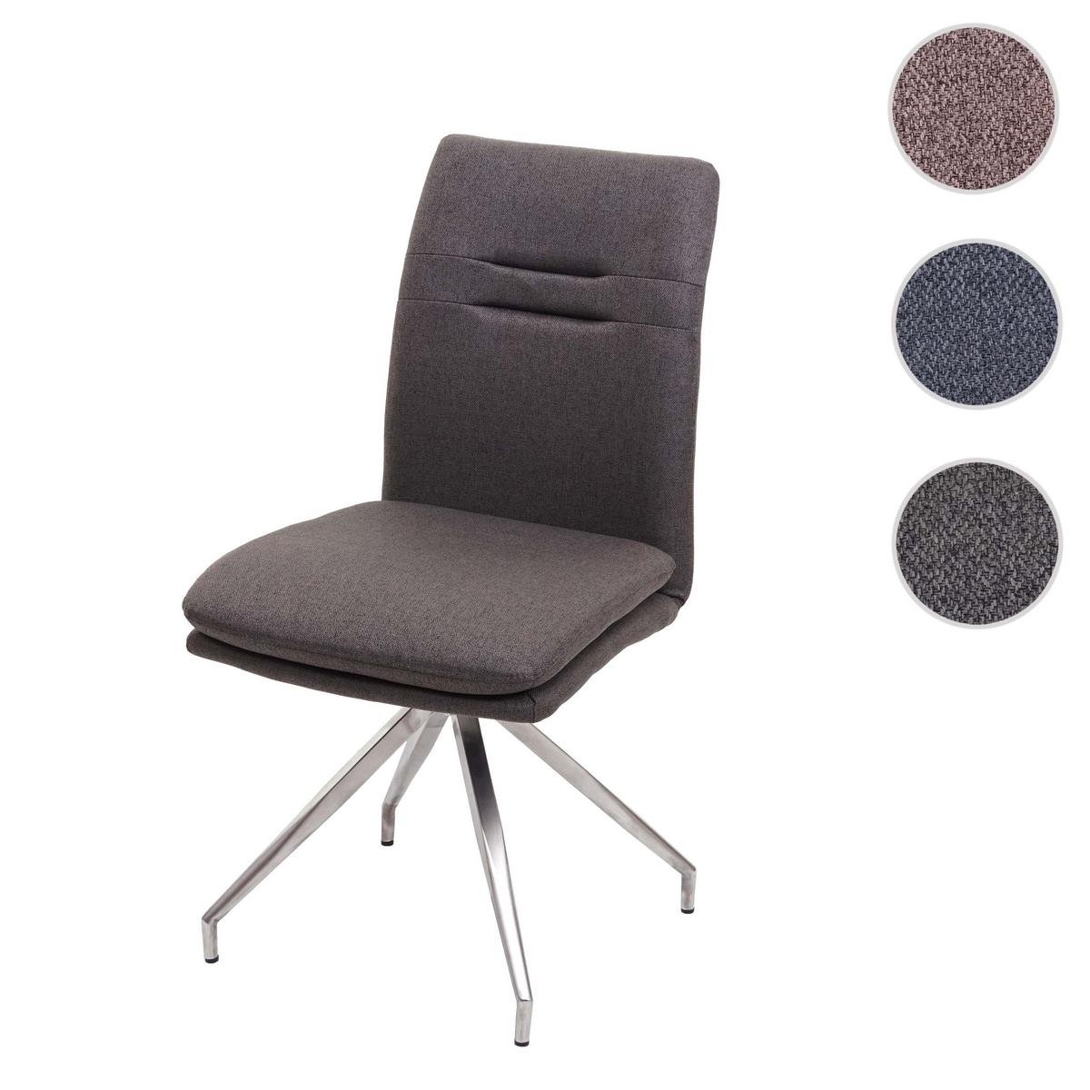 ESSZIMMERSTUHL Grau - Braun/Grau, Textil (47/90/60cm) - MCW
