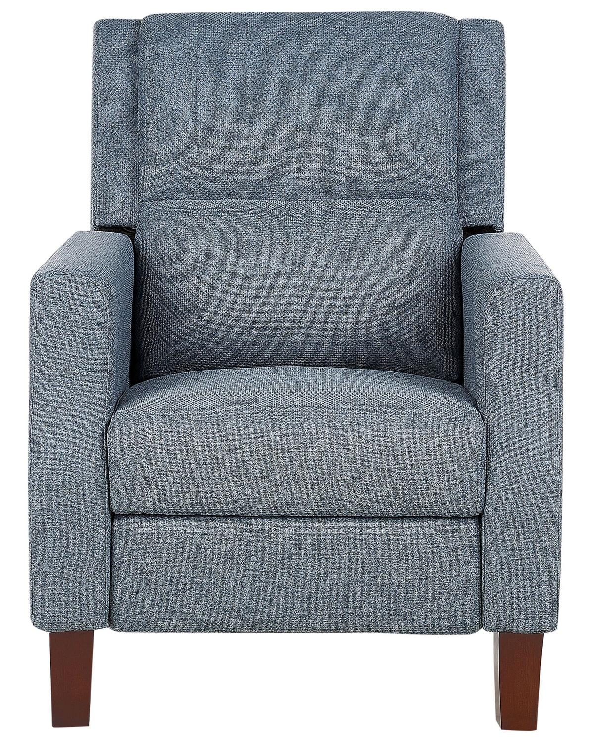 SESSEL dunkelblau verstellbar Egersund - Dunkelblau, Textil (75/97/92cm) - Beliani