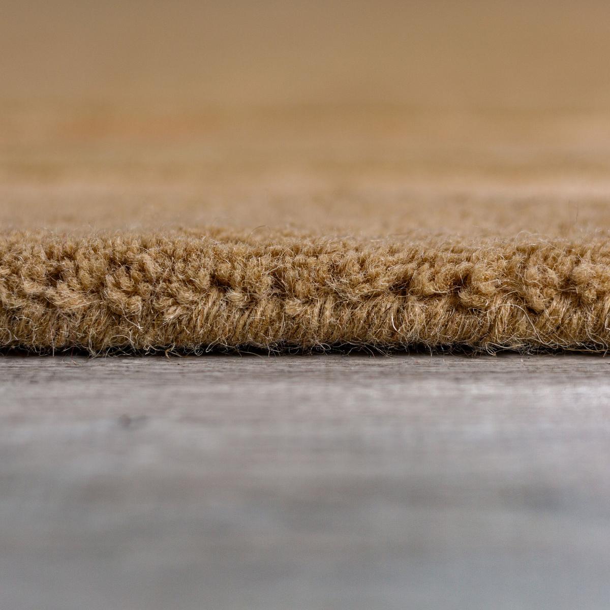 WOLLTEPPICH GLEN, mit Bordüre, Ocker, 160 x 230 cm - Orange, Textil (230/160cm) - KADIMA DESIGN