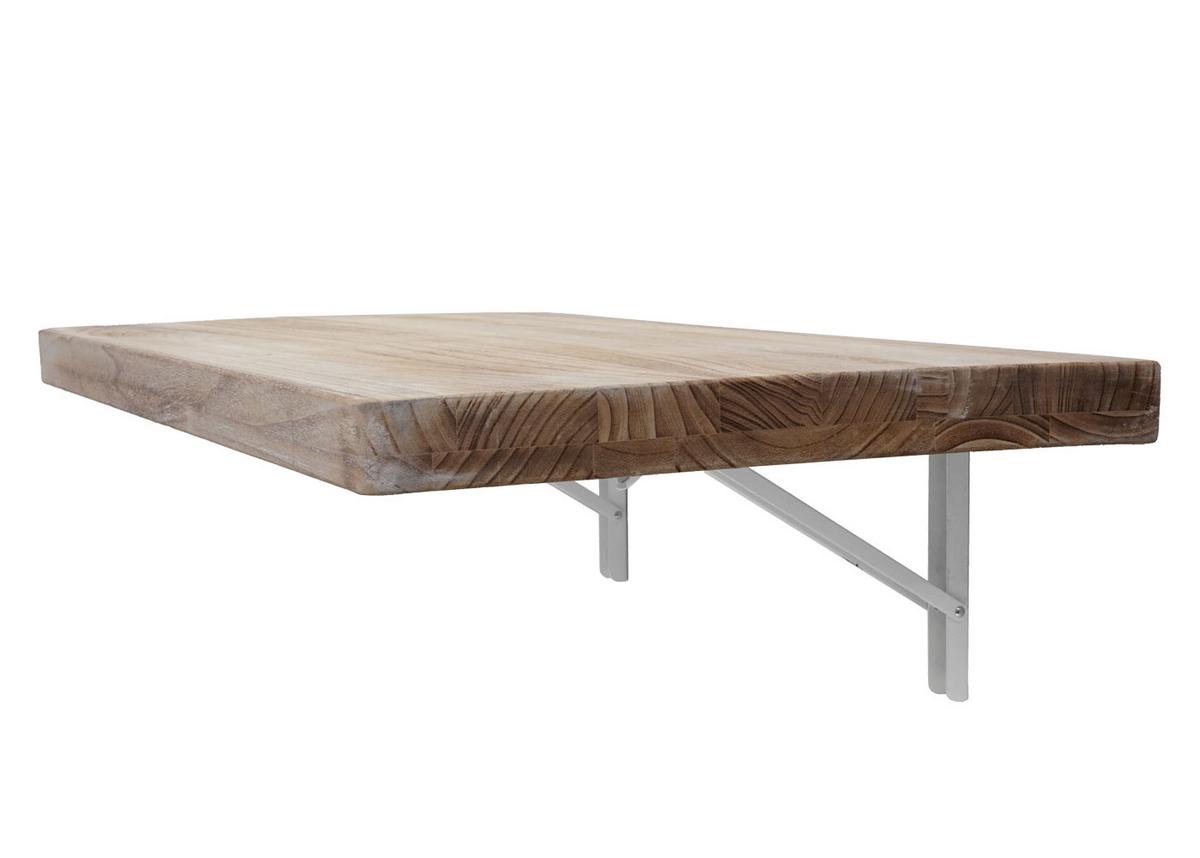 WANDTISCH KLAPPBAR rechteckig Braun, Beige - Beige/Braun, Holz (100/20/50cm) - MCW