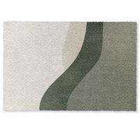 FUSSMATTE Japandi - Grün - Abstrakt - Modern Schmutzfänger 60x40 cm - Olivgrün, Kunststoff (60/0.4cm) - MuchoWow