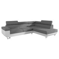 ECKSOFA Fonti, Seite: Rechts - Weiß, Holz/Textil (253/188cm) - MIRJAN24