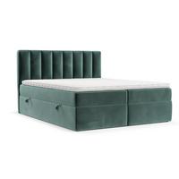 BOXBETT Bari 140/200 cm Türkis im Kronos Stoff - Türkis, Holz/Holzwerkstoff (140/200cm) - AltaBeds