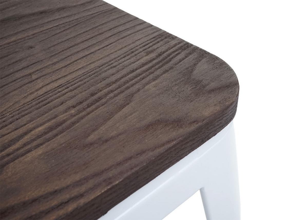 HOCKER HOLZ-SITZFLÄCHE Weiß - Weiß, Holz (39/45/39cm) - MCW