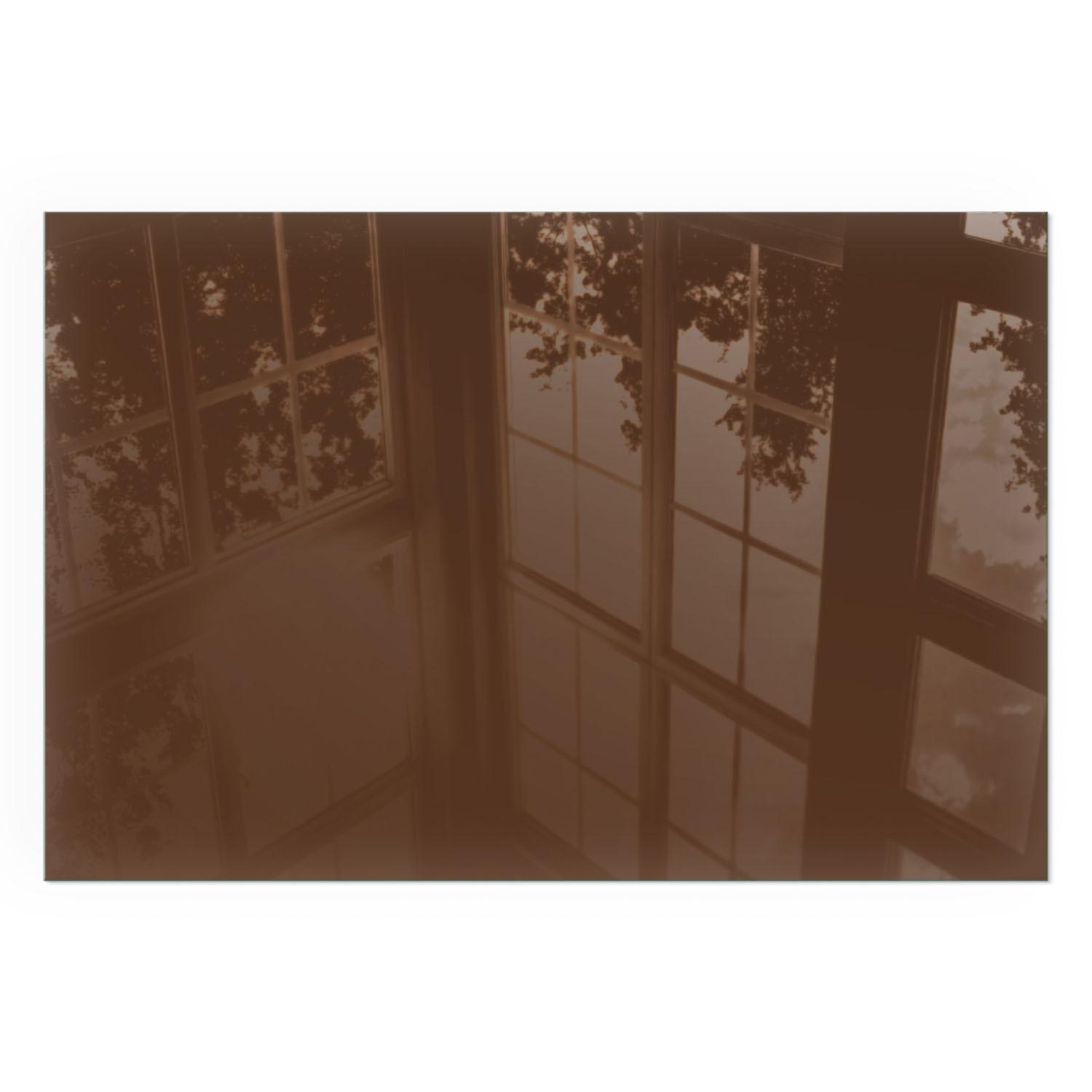 GLASPLATTE für Kamin 120x80 cm - Braun, Glas (120/80/0.4cm) - TULUP