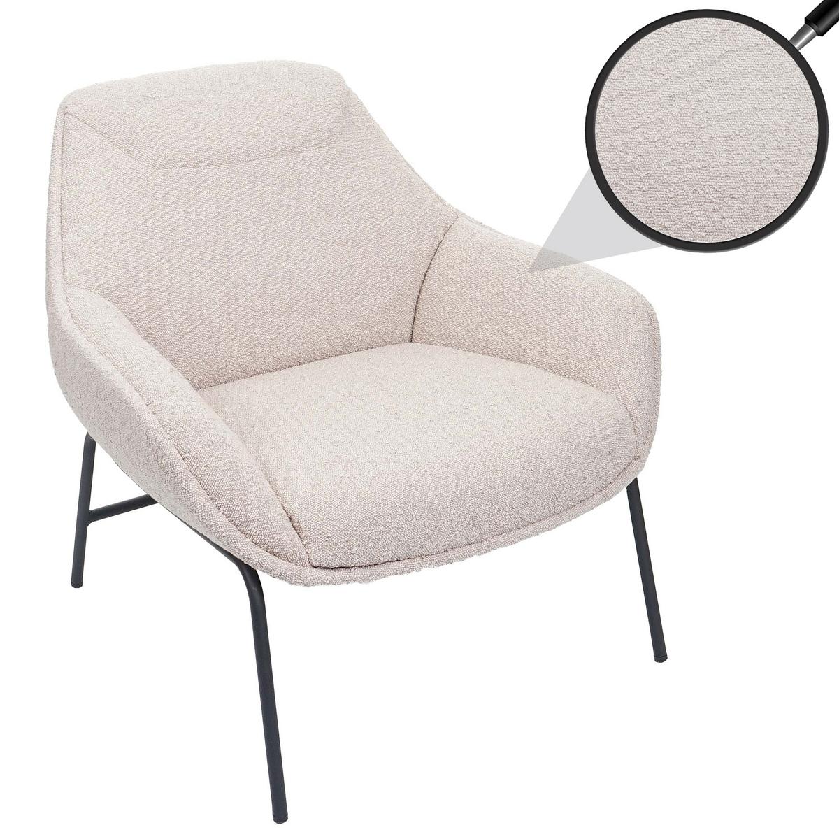 LOUNGE-SESSEL Cremeweiß - Weiß, Textil (80/79/80cm) - MCW
