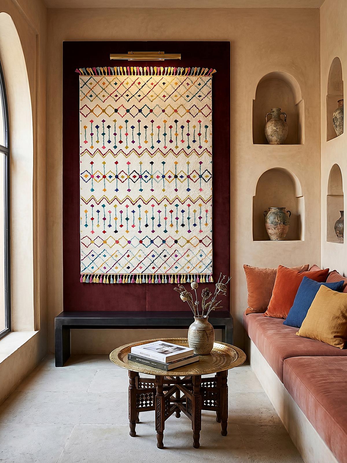 TEPPICH mit Fransen ARUN, geometrisch-abstrakt, Bunt, 200 x 290 cm - Multicolor, Textil (290/200cm) - KADIMA DESIGN