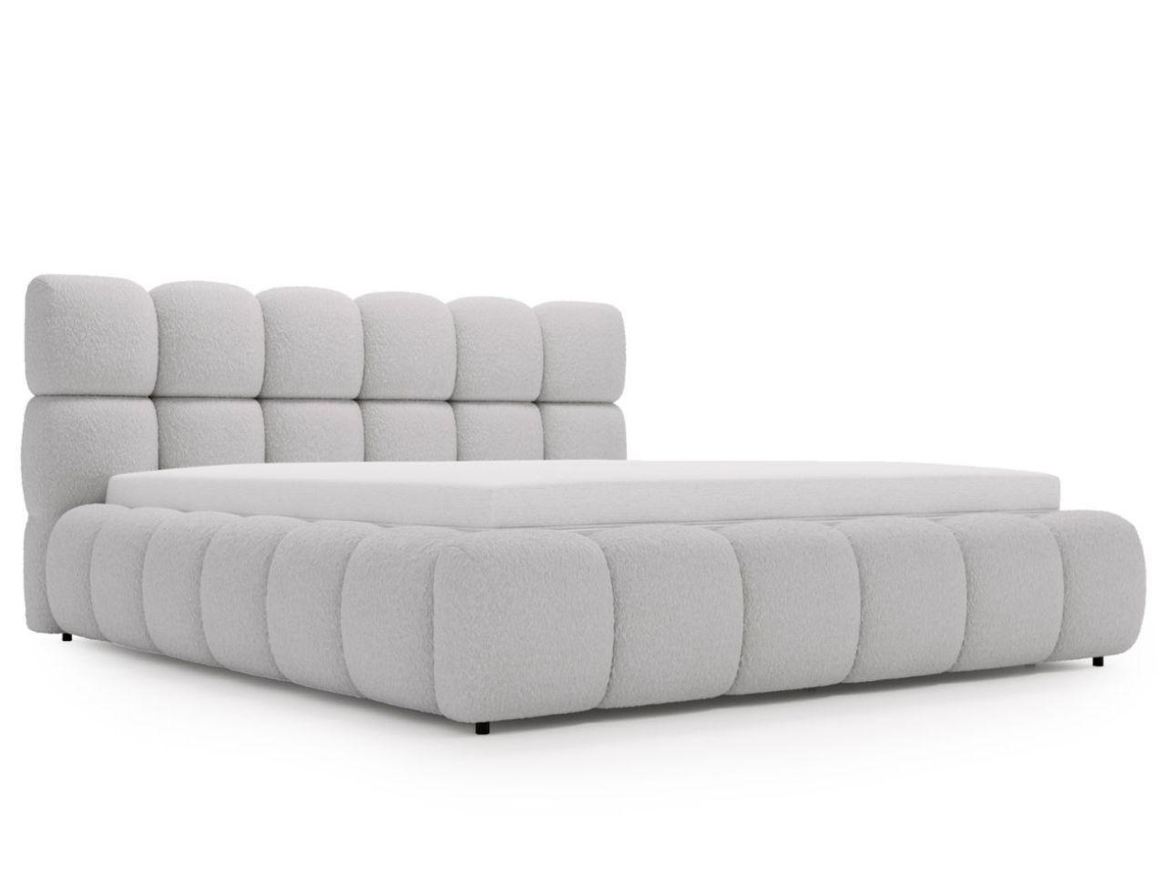 POLSTERBETT Modo 120x200 Bouclé-Stoff Grau - Grau, Textil (120/200cm) - Graingold