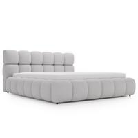 POLSTERBETT Modo 120x200 Bouclé-Stoff Grau - Grau, Textil (120/200cm) - Graingold