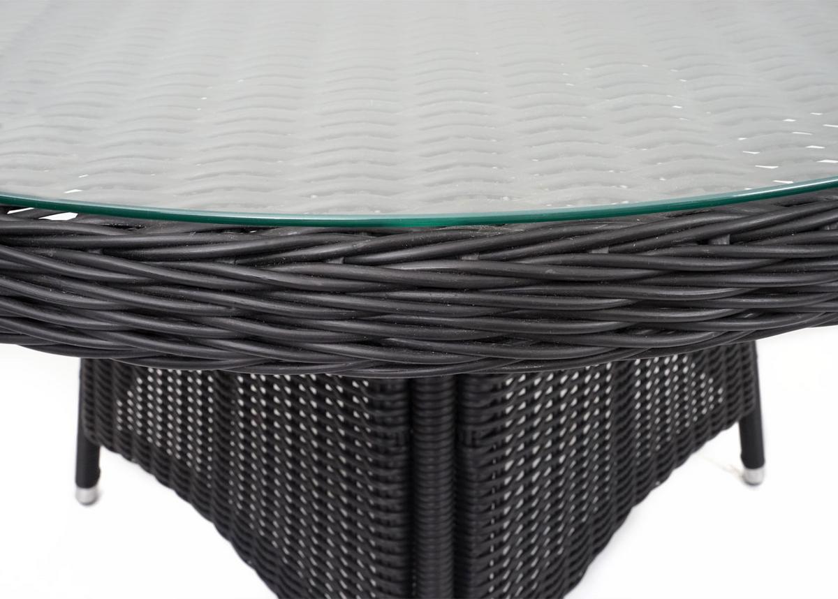 POLY-RATTAN GARNITUR Anthrazit - Anthrazit, Kunststoff - MCW
