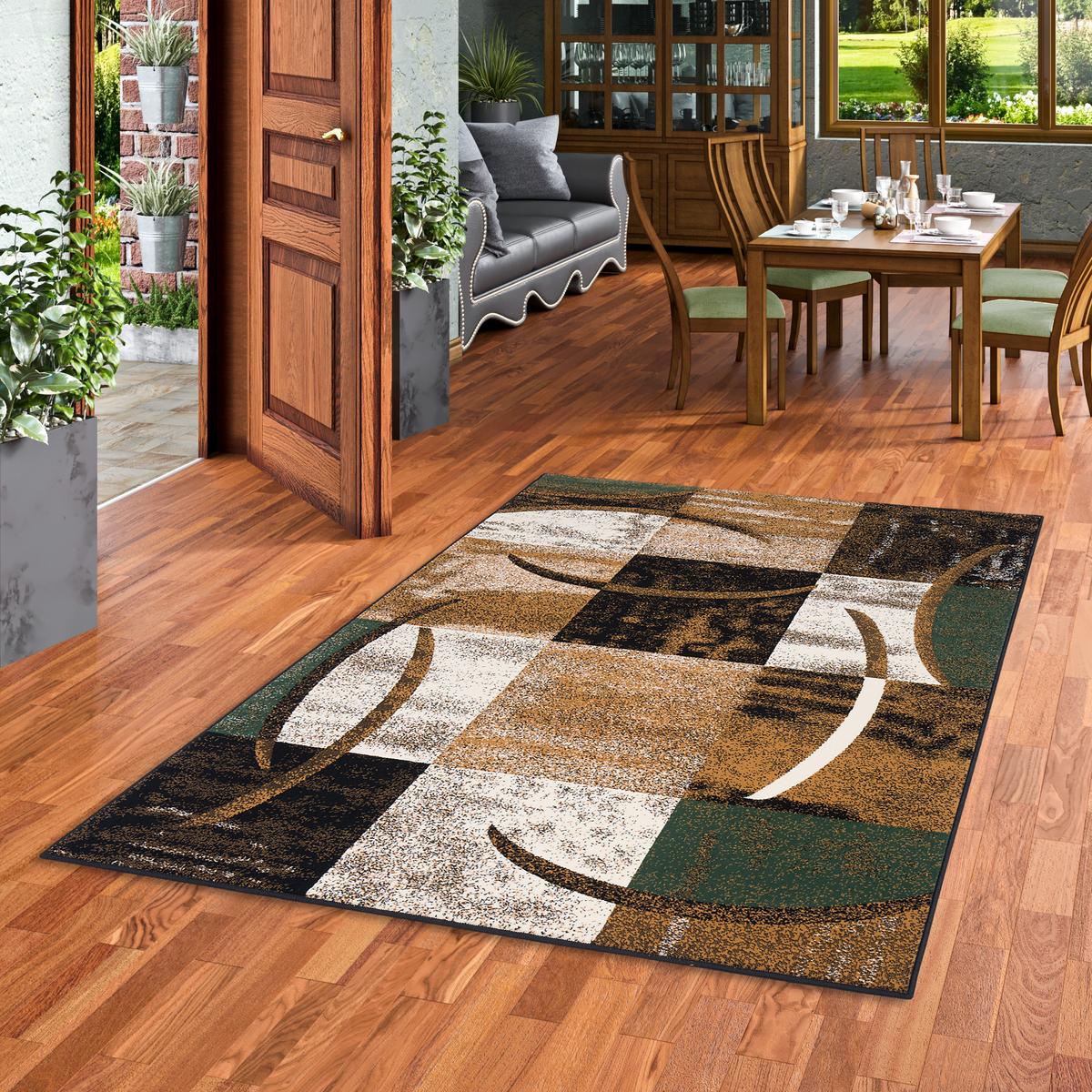 DESIGNER TEPPICH BRILLIANT TREND - Grün, Textil (80/150cm) - Pergamon