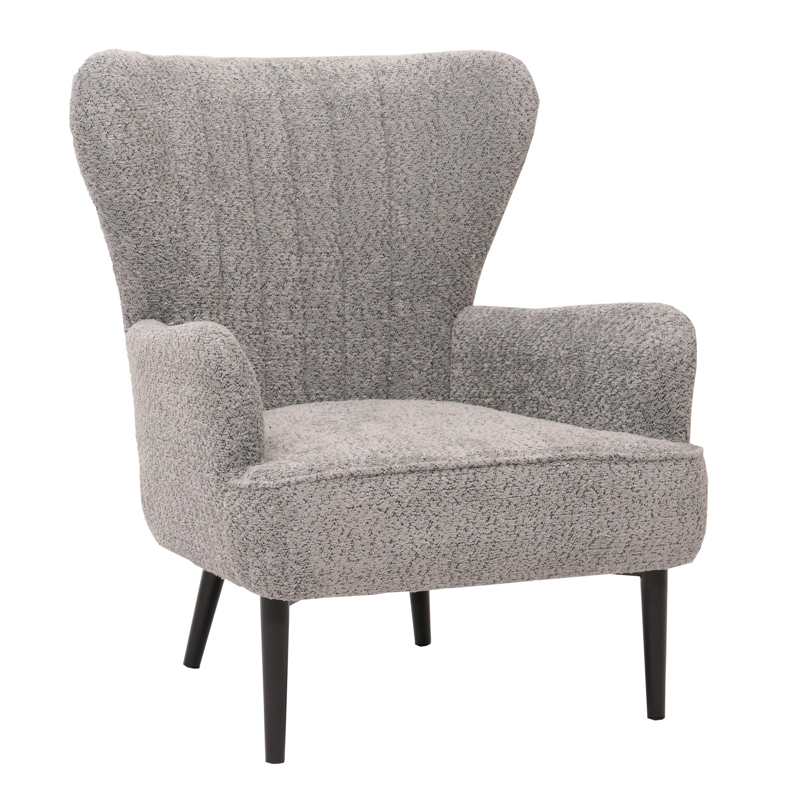 LOUNGE-SESSEL Grau - Grau, Textil (75/80/78cm) - MCW