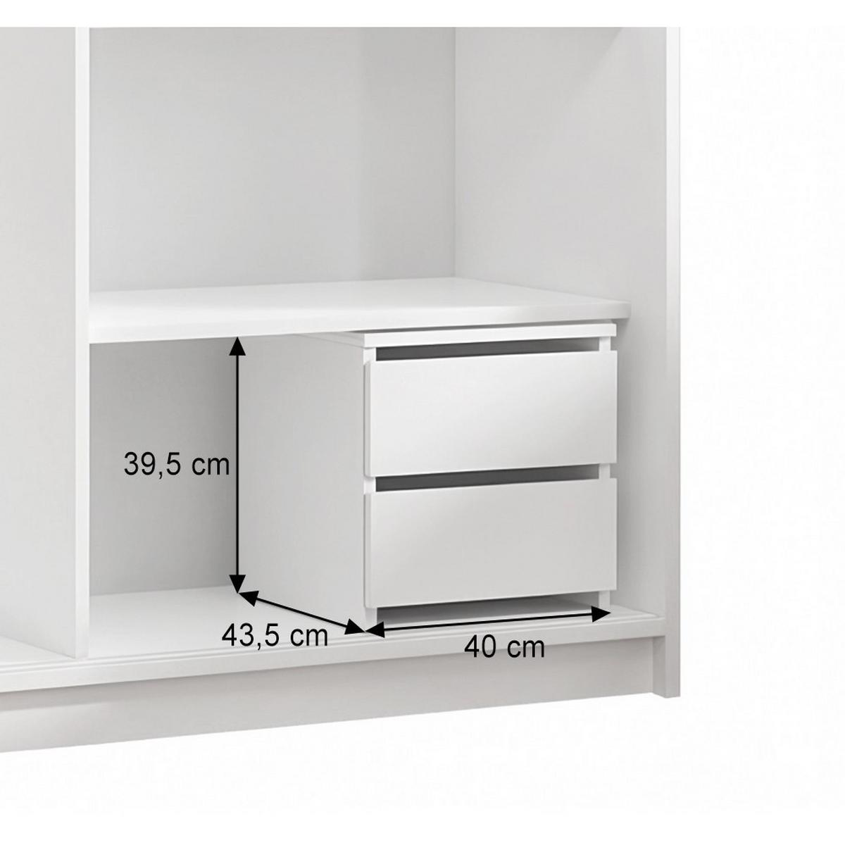 SCHWEBETÜRENSCHRANK Hela mit 2 Türen und Schubkasteneinsatz, 160 cm, eiche Artisan - Eiche Artisan, Holzwerkstoff (160/205/60cm) - Beautysofa