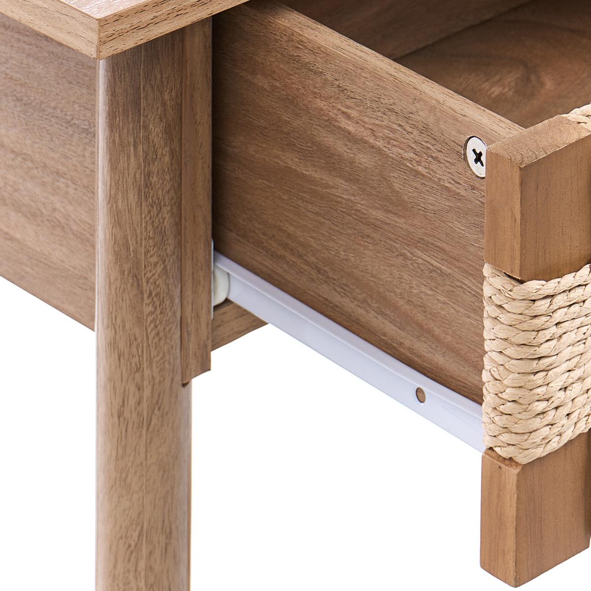 KONSOLENTISCH Hellbraun Bondi - Hellbraun, Holzwerkstoff (94/78/36cm) - Beliani