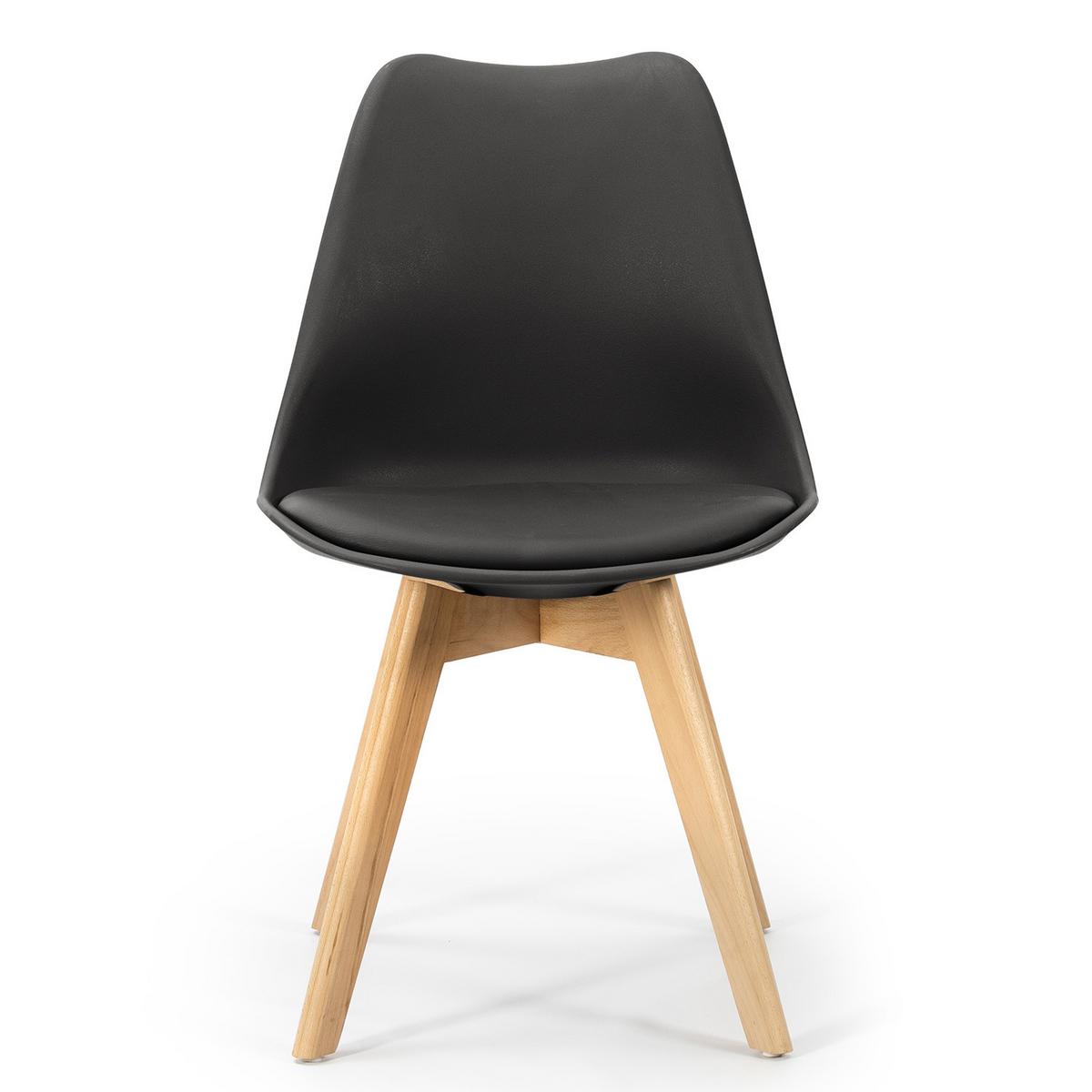 STUHL 2er-Set Klara Schwarz - Schwarz, Holz/Kunststoff (49/82/53cm) - VS Venta-stock