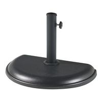 SONNENSCHIRMSTÄNDER Bisenti - Schwarz, Stein (29/45cm) - casa.pro