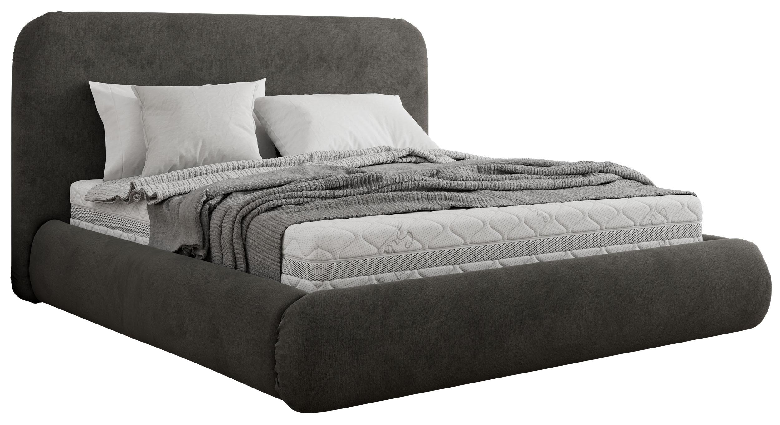 POLSTERBETT BENEA CLASSIC 180/200 - Dunkelgrau Velvet - Pocket-Matratze - Dunkelgrau, Textil (180/200cm) - MKS