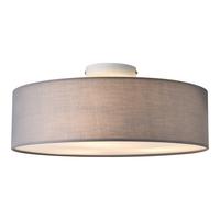 DECKENLEUCHTE Omaha - Grau, Kunststoff (45/45/17cm) - lux.pro