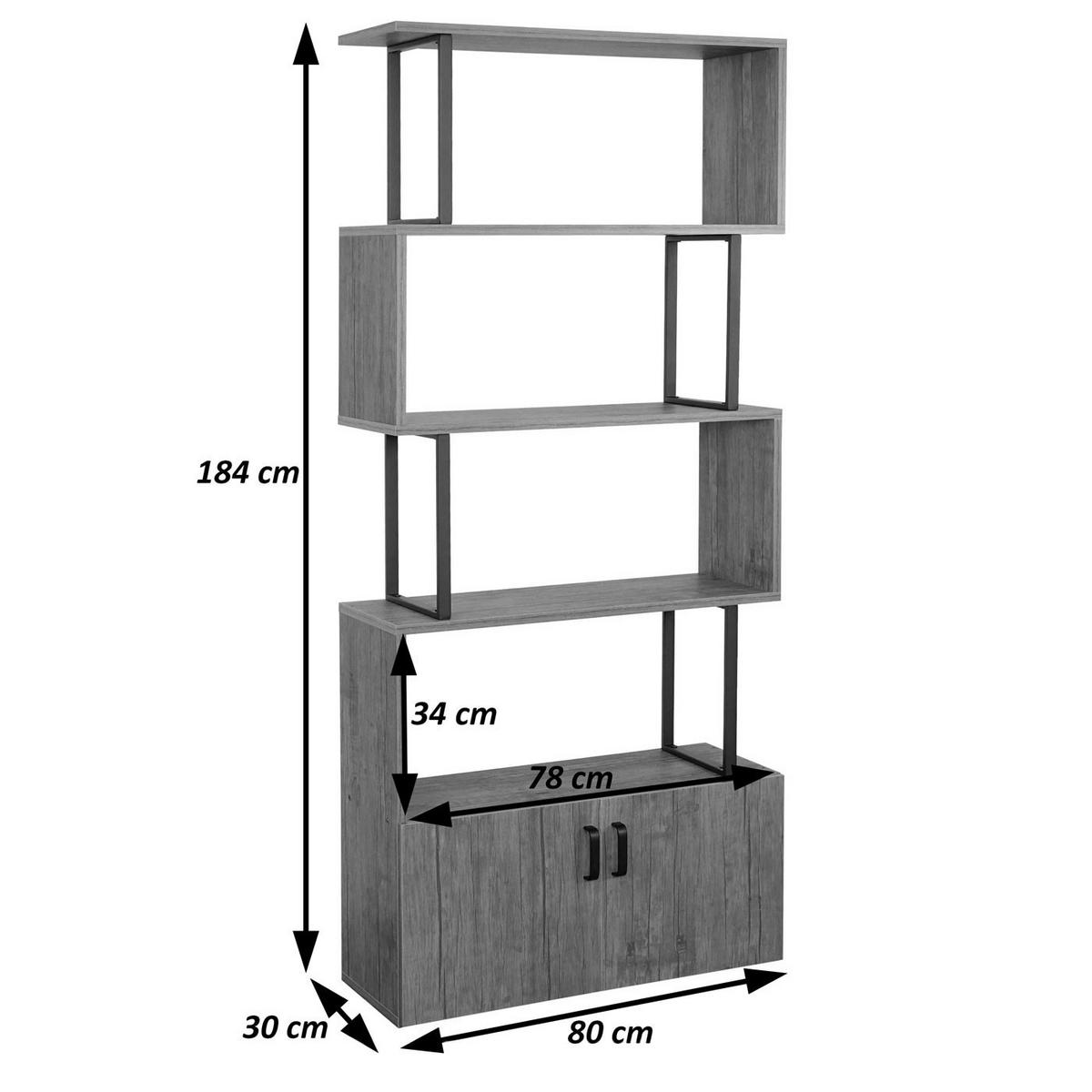 BÜCHERREGAL Eiche Dekor - Eichefarben, Holzwerkstoff (80/183/31cm) - MCW