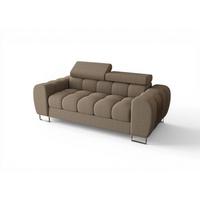 SOFA 2-sitzer Bastien In Stoff Gemma - Beige, Holzwerkstoff/Textil (195/95/97cm) - Fun Möbel
