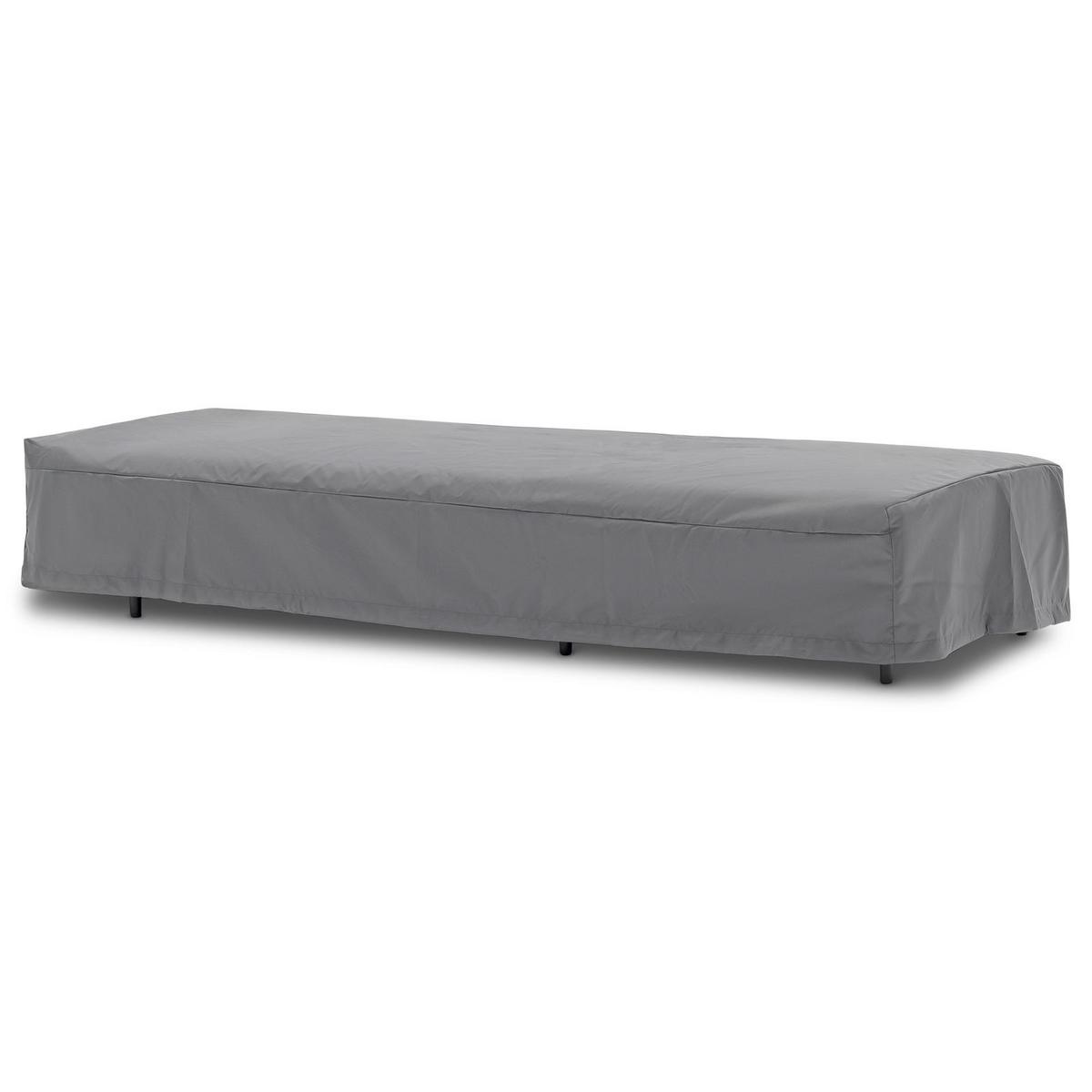 SONNENLIEGE TROPEA schwarz, hellgrau - Schwarz, Kunststoff (213/32/91cm) - IDIMEX