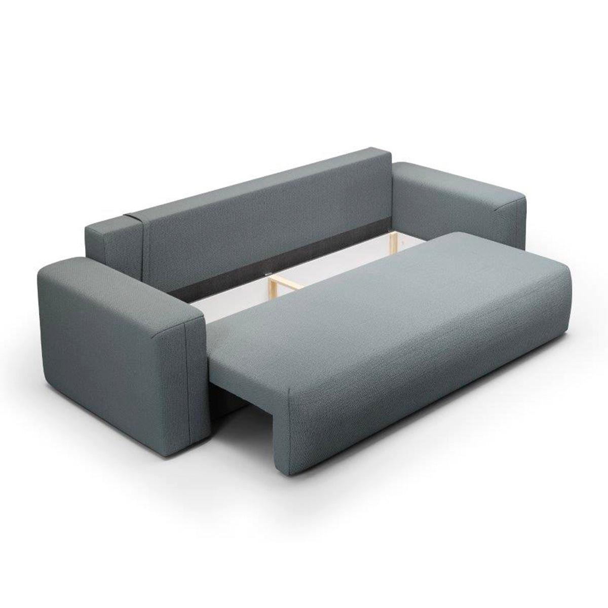 SOFA Bliss 3 Sitzplätze Grau - Grau, Holz (252/72/97cm) - Petits-meubles